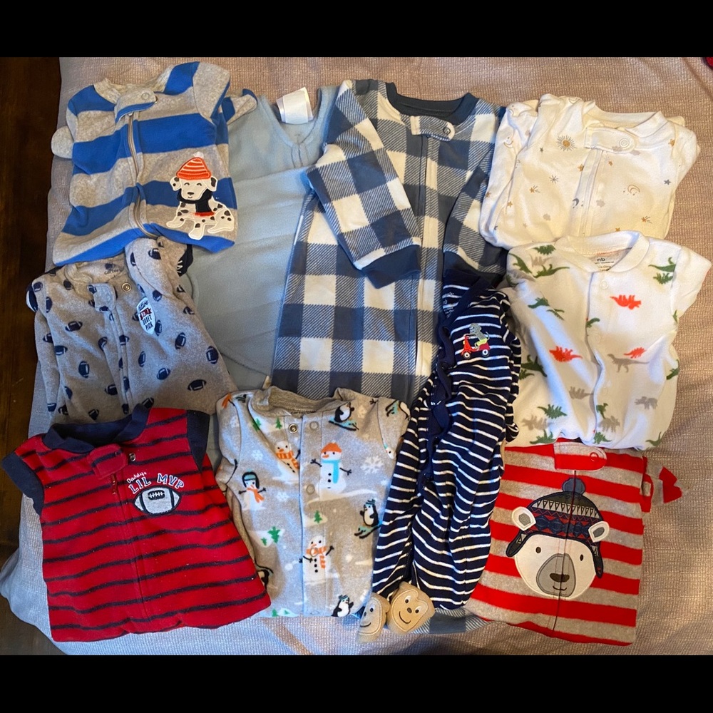 Newborn pajama lot